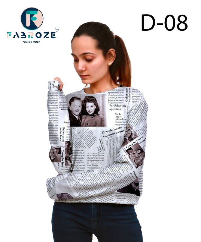 Fabroze D1 To D10 Wholesale Ladies Top Catalog